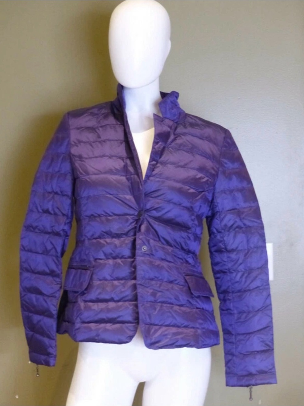 My Anorak Down Blazer Puffer Jacket Sapphire Women's M-XL